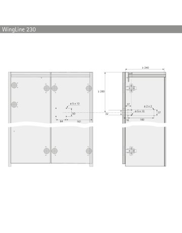 Bild WingLine 230/77 Laufprofil, 2400 mm, schwarz - Hettich-5