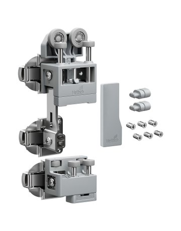 Bild Falttürbeschläge-Set,ls,o.Schließautom. WingLine L 9339357 - Hettich-0