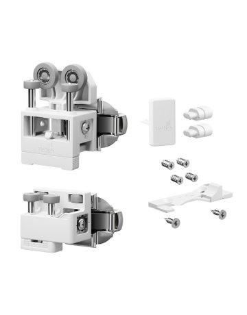 Bild Falttürbeschläge-Set,rs,mit SA,mittel WingLine L,2-flg.,max.12kg,w - Hettich-0