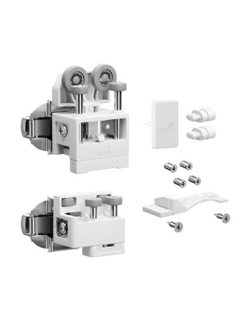 Bild Falttürbeschläge-Set,ls,mit SA,mittel WingLine L,2-flg.,max.12kg,w - Hettich-0