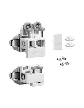 Bild Falttürbeschläge-Set,ls,ohne SA,mittel WingLine L,2-flg.,max.12kg,w - Hettich-0
