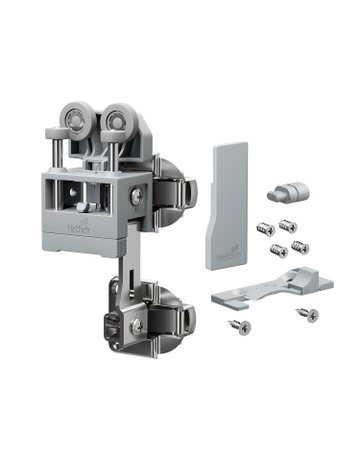 Bild Falttürbeschläge-Set,rs,mit SA,leicht WingLine L,2-flg.,max.12kg,gr - Hettich-0