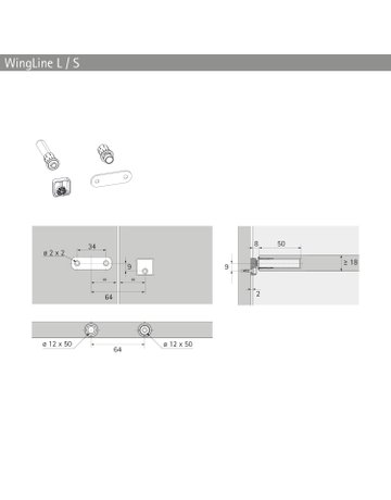 Bild WingLine S, Magnetische Zuhaltung Design für Basisset Push to move, schwarz - Hettich-3