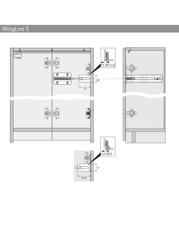 Bild Öffnungssystem WingLine L 9339587 schwer,anthrazit - Hettich-4