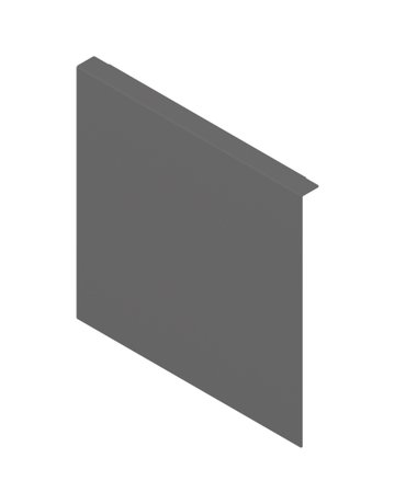 Bild AMBIA-LINE Holzrückwandadapter, für LEGRABOX/MERIVOBOX Frontauszug Höhe F, Stahl, oriongrau matt - Blum-0