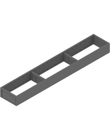 Bild AMBIA-LINE Rahmen, für LEGRABOX/MERIVOBOX Schubkasten, Stahl, NL=600 mm, Breite=100 mm, oriongrau matt - Blum-0