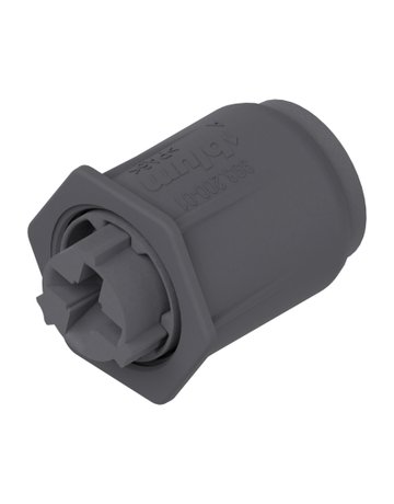 Bild Blum-Distanzpuffer, Ø 8.4 mm, Blendenspalt 3.85 mm, variabel einstellbar +/-1,75 mm, einbohren, Höhe: 2.5 mm, R7037 staubgrau-0