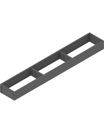 Bild AMBIA-LINE Rahmen, für LEGRABOX/MERIVOBOX Schubkasten, Stahl, NL=650 mm, Breite=100 mm, oriongrau matt - Blum-0