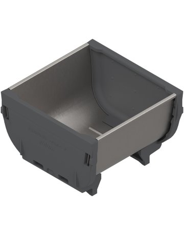 Bild ORGA-LINE Schale, Länge=88 mm, Breite=88 mm, inox-gebü/staubgr - Blum-0