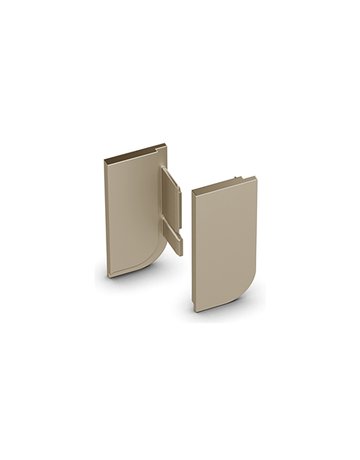 Bild Griffmulde- Endkappenset, Canis L, 9210128, Anschlag links, Aluminium - Hettich-0