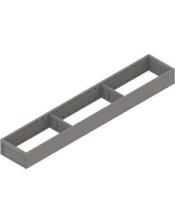 Bild AMBIA-LINE Rahmen, für MERIVOBOX Schubkasten, Stahl, NL=600 mm, Breite=100 mm, indiumgrau matt - Blum-0