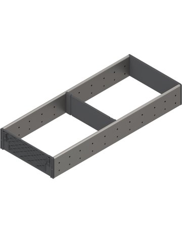 Bild ORGA-LINE Facheinteilung-Set (teilausfüllend), für TANDEMBOX Schubkasten, NL=500 mm, KB=350 mm, Breite=194 mm, inox-gebü/staubgr - Blum-0