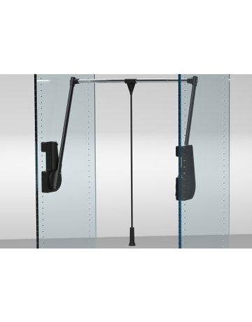 Bild Kleiderlift 15 kg schwarz für Breiten 750 - 1150 mm - Ambos-0