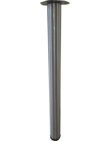 Bild Tischfuss 60 mm D höhenverstellbar 710 mm Höhe schwarz-0