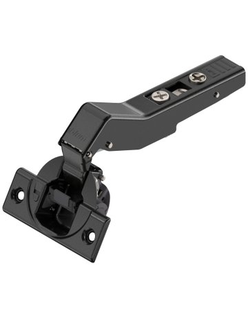 Bild CLIP top BLUMOTION Winkelscharnier 45° II, aufschlagend, Topf: Schrauben, onyxschwarz-1