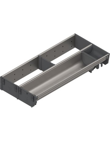 Bild ORGA-LINE Kombi-Set (teilausfüllend), für TANDEMBOX Schubkasten, NL=450 mm, KB=350 mm, Breite=200 mm, inox-gebü/staubgr - Blum-0