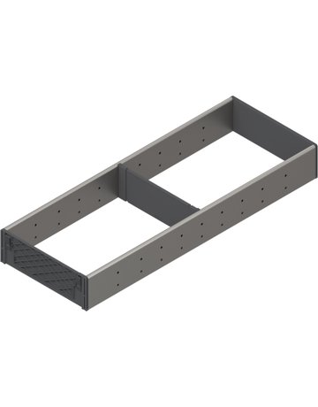 Bild ORGA-LINE Facheinteilung-Set (teilausfüllend), für TANDEMBOX Schubkasten, NL=550 mm, KB=350 mm, Breite=194 mm, inox-gebü/staubgr - Blum-0