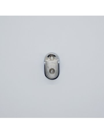 Bild Ovalrohr-Lager 35 x 20 mm Aluminium poliert-1