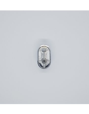 Bild Ovalrohr-Lager 35 x 20 mm Aluminium poliert-3