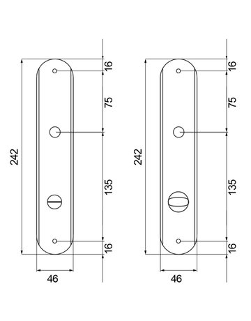 Bild Renovierungslangschild RL PZ 55 mm Nickelmatt - Karcher Design-1