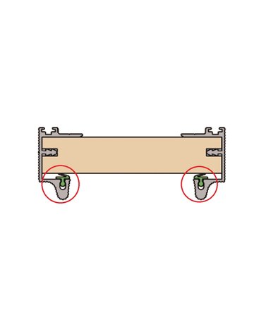 Bild Schiebebeschlag Serie 1200 Distanzprofil mit 18er Türstärke 3000 mm - Hein-2