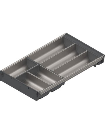 Bild ORGA-LINE Schalen-Set (teilausfüllend), für TANDEMBOX Schubkasten, NL=500 mm, KB=400 mm, Breite=280 mm, inox-gebü/staubgr - Blum-0