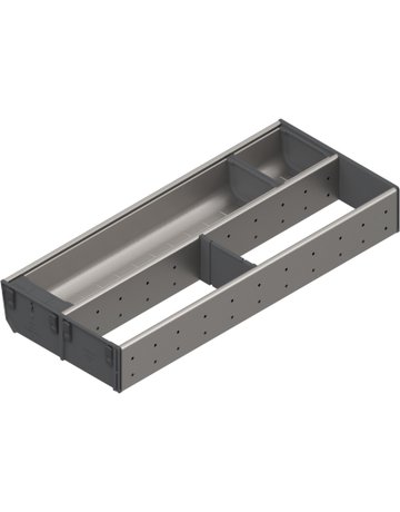 Bild ORGA-LINE Kombi-Set (teilausfüllend), für TANDEMBOX Schubkasten, NL=500 mm, KB=350 mm, Breite=200 mm, inox-gebü/staubgr - Blum-0