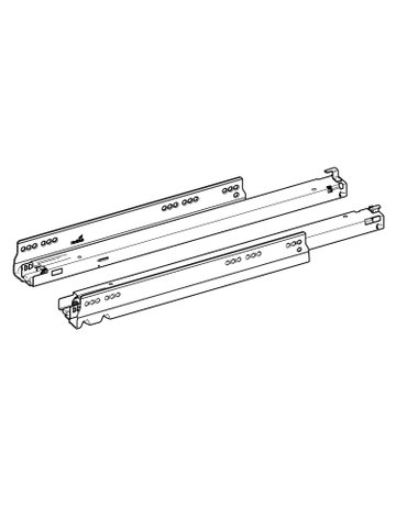 Bild Vollauszug,450mm, 40kg 9318191,mit Silent System - Hettich-1