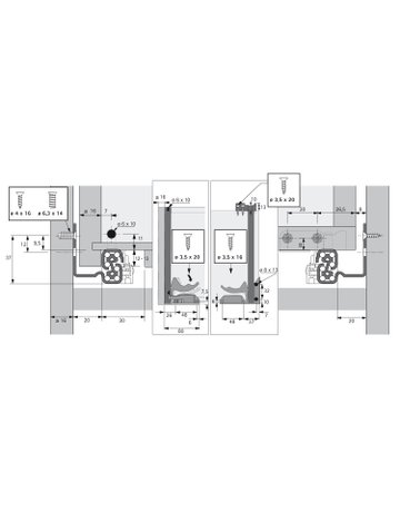 Bild Vollauszug,280mm,rechts, 15kg 9288932,Push-to-open - Hettich-4