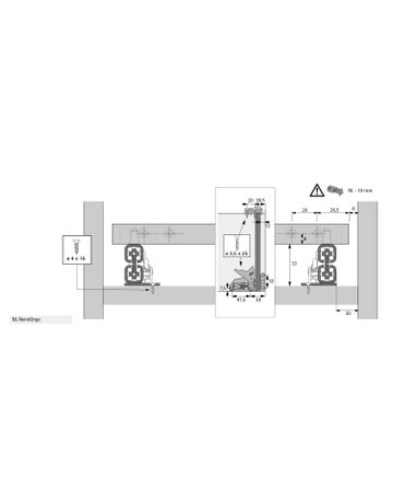 Bild Vollauszug,470mm, 40kg 9338462,mit Silent System - Hettich-1