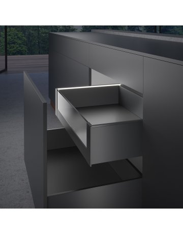 Bild Innenauszug -Frontverbind.,H 187,anthrazit AvanTech You,9327222 - Hettich-2