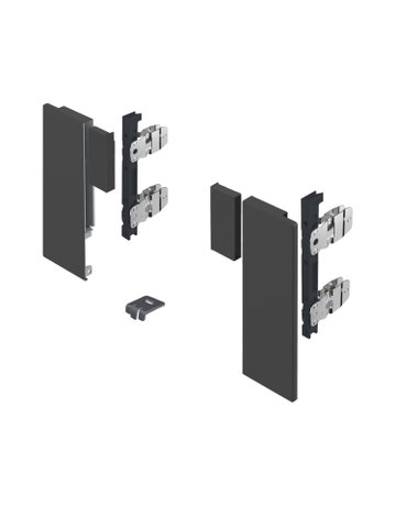 Bild AvanTech YOU Set Verbinder für gestaltbare Innenfront, Nutzung mit Zarge, Systemhöhe 187, anthrazit - Hettich-0
