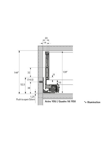 Bild MB-Schubkast.zarge,Nennl.400mm,anthrazit AvanTech YOU 9353433,links und rechts - Hettich-5