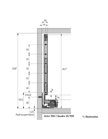 Bild MB-Schubkastenzarge,Nennl.400mm,silber AvanTech YOU 9353373,links und rechts - Hettich-5
