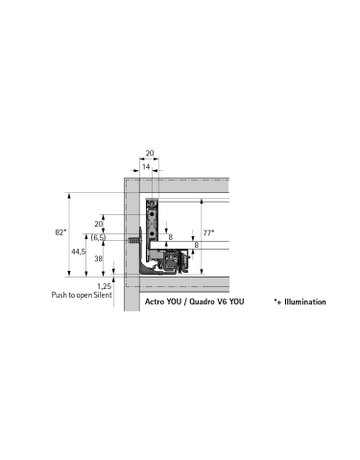 Bild MB-Schubkast.zarge,Nennl.400mm,anthrazit AvanTech YOU 9353417,links und rechts - Hettich-5