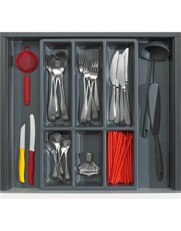 Bild OrgaTray 490, 470 mm, anthrazit - Hettich-2