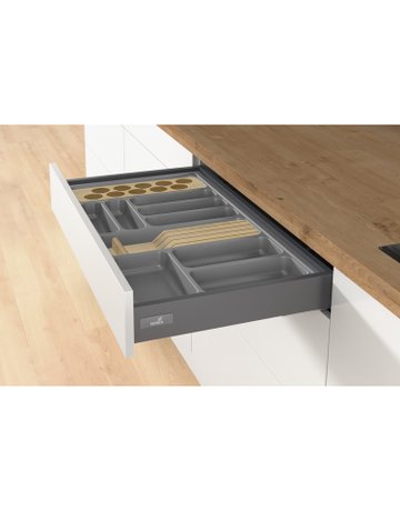 Bild OrgaTray 440, anthrazit, 441 - 520 / 175 - 200, anthrazit - Hettich-1