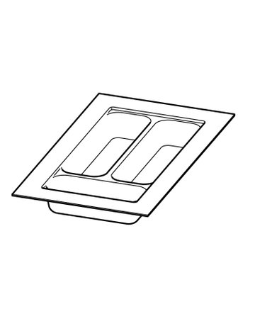 Bild OrgaTray 440, anthrazit, 380 - 440 / 175 - 200, anthrazit - Hettich-0
