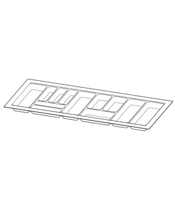 Bild OrgaTray 440, anthrazit, 441 - 520 / 1091 - 1150, anthrazit - Hettich-0