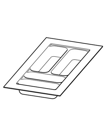 Bild OrgaTray 440, silber, 441 - 520 / 201 - 250, silber - Hettich-0