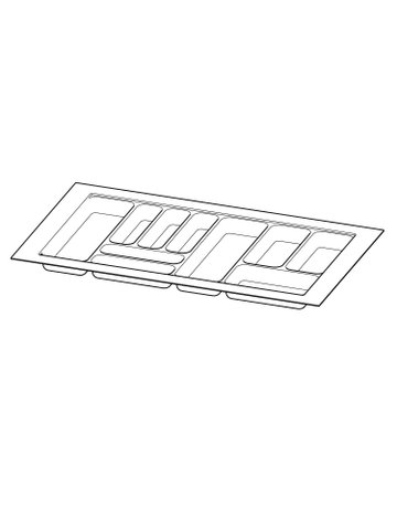Bild OrgaTray 440, silber, 441 - 520 / 801 - 900, silber - Hettich-0