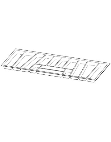 Bild OrgaTray 740, NL 500 x 1200 mm, anthrazit - Hettich-0