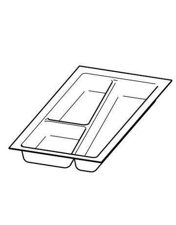 Bild OrgaTray 740, NL 450 x 300 mm, anthrazit - Hettich-0