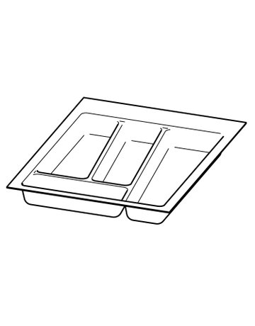 Bild OrgaTray 740, NL 450 x 400 mm, anthrazit - Hettich-0