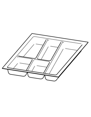 Bild OrgaTray 740, NL 500 x 400 mm, anthrazit - Hettich-0