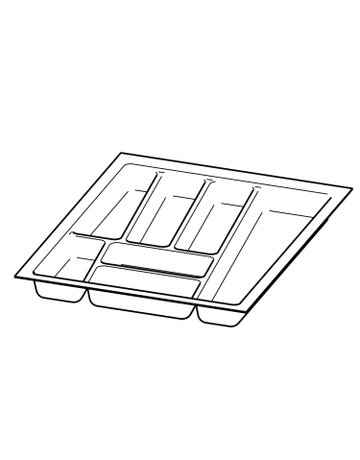 Bild OrgaTray 740, NL 500 x 500 mm, anthrazit - Hettich-0