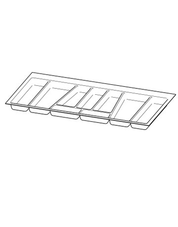 Bild OrgaTray 740, NL 450 x 900 mm, anthrazit - Hettich-0