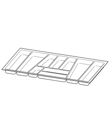 Bild OrgaTray 740, NL 500 x 900 mm, anthrazit - Hettich-0