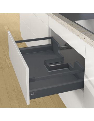 Bild Metallumrandung für Siphonausschnitt - eckig, anthrazit - Hettich-2