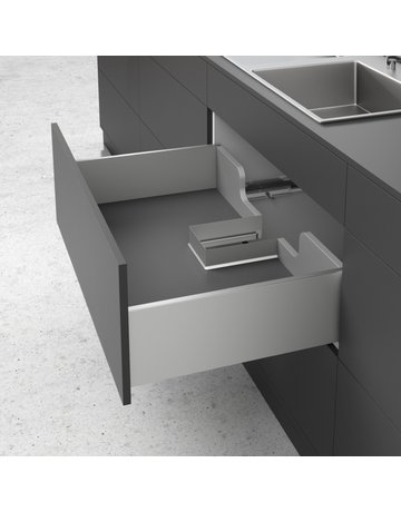 Bild Metallumrandung für Siphonausschnitt - eckig, anthrazit - Hettich-1